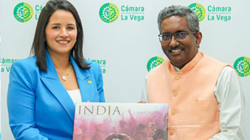 Portada Visita del Embajador de la India a la Camara de Comercio de La Vega
